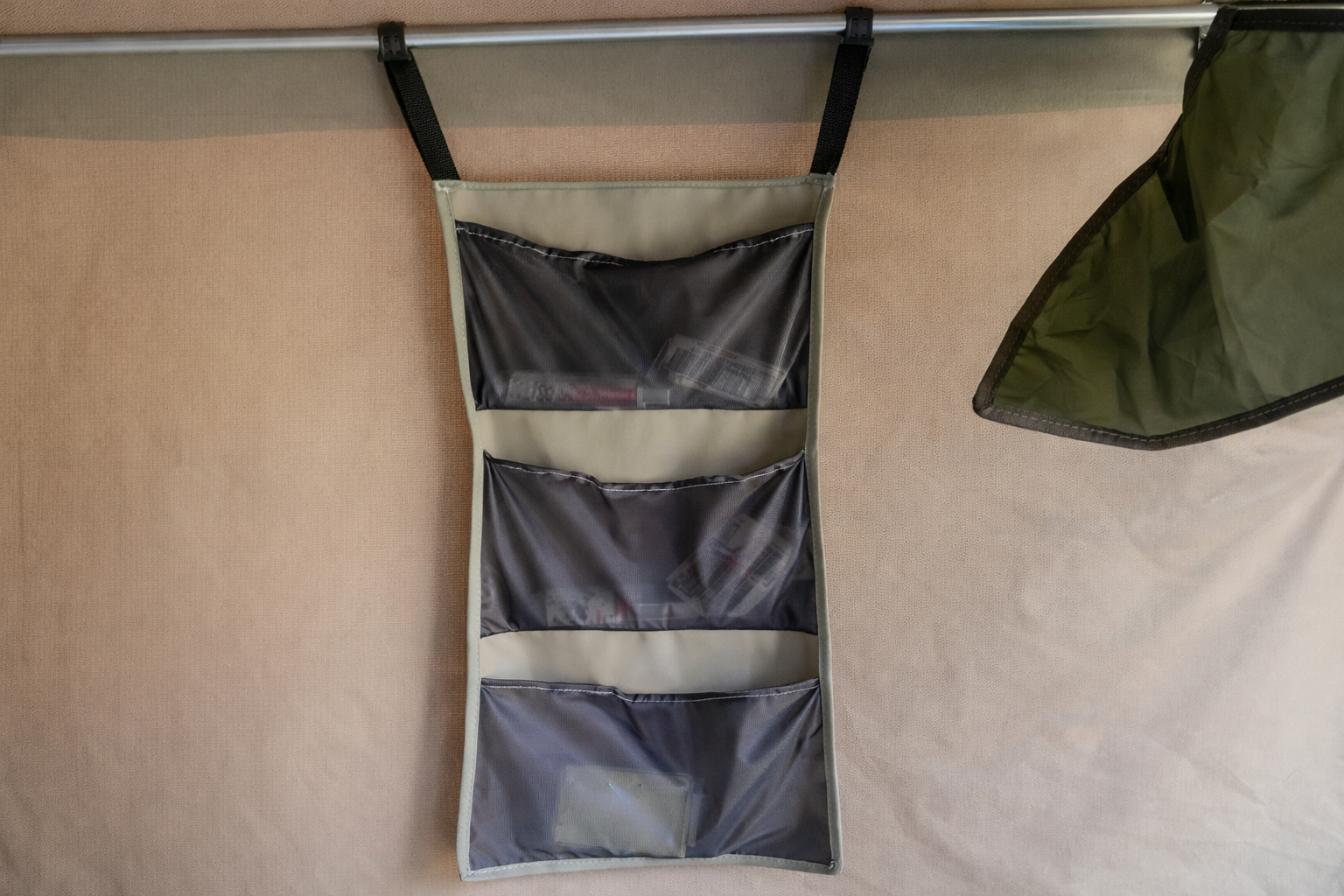 bathroom tent inside